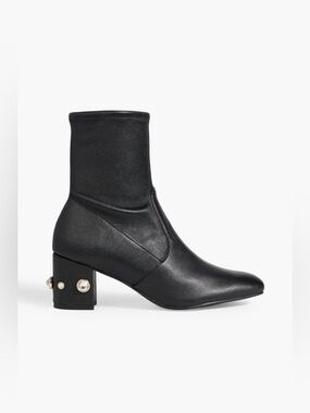 NWOT Stuart Weitzman Allshine 60 Embellished Ankle Boots Black